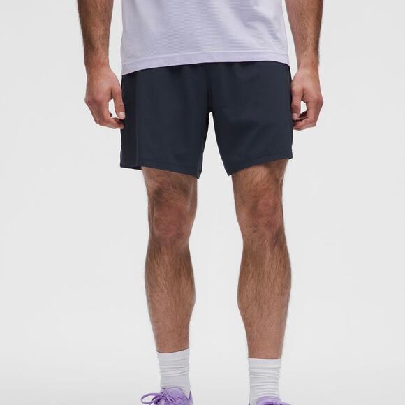 LULULEMON Pace Breaker Linerless Shorts True Navy Blue Medium M - Picture 1 of 10